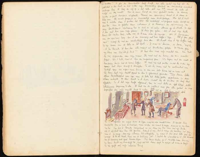 Fragment van het dagboek van Toby Vos (collectie Atria)